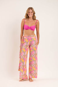 Model Front: Rio De Sol Pantalones De Playa Lyla Pants Knot