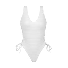 Cargar imagen en el visor de la galería, Product Front: Rio De Sol Una Pieza Memphis-White Zoe
