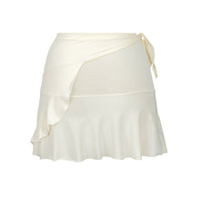 Cargar imagen en el visor de la galería, Product Back: Rio De Sol Falda De Playa Off-White Mini Skirt

