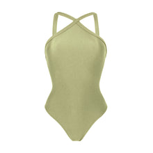 Cargar imagen en el visor de la galería, Product Front: Rio De Sol Una Pieza Oliva High-Neck
