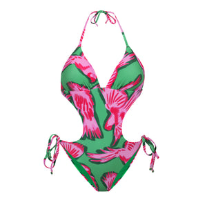 Product Front: Rio De Sol Una Pieza Parrots Trikini-Comfy