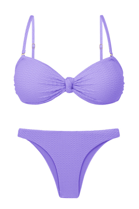 Product Front: Rio De Sol Conjunto Set Bora-Lavanda Bandeau-Joy Leblon