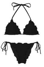 Cargar imagen en el visor de la galería, Product Front: Rio De Sol Conjunto Set Dots-Black Frufru
