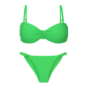 Product Front: Rio De Sol Conjunto Set Dots-Energy Bandeau-Crispy Cheeky-Crispy