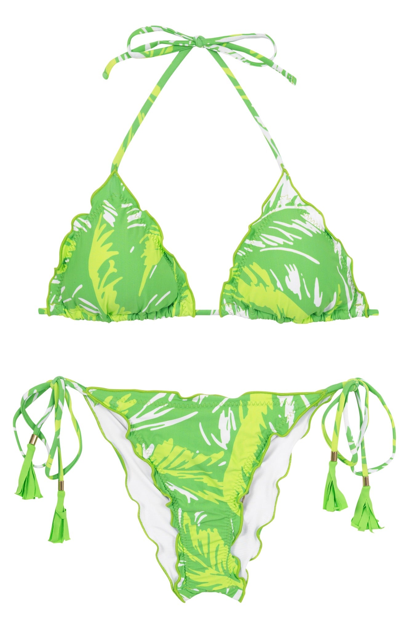 Product Front: Rio De Sol Conjunto Set Green-Palms Frufru