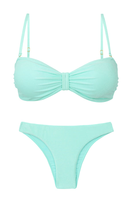 Product Front: Rio De Sol Conjunto Set Malibu-Menta Bandeau-Duo Essential