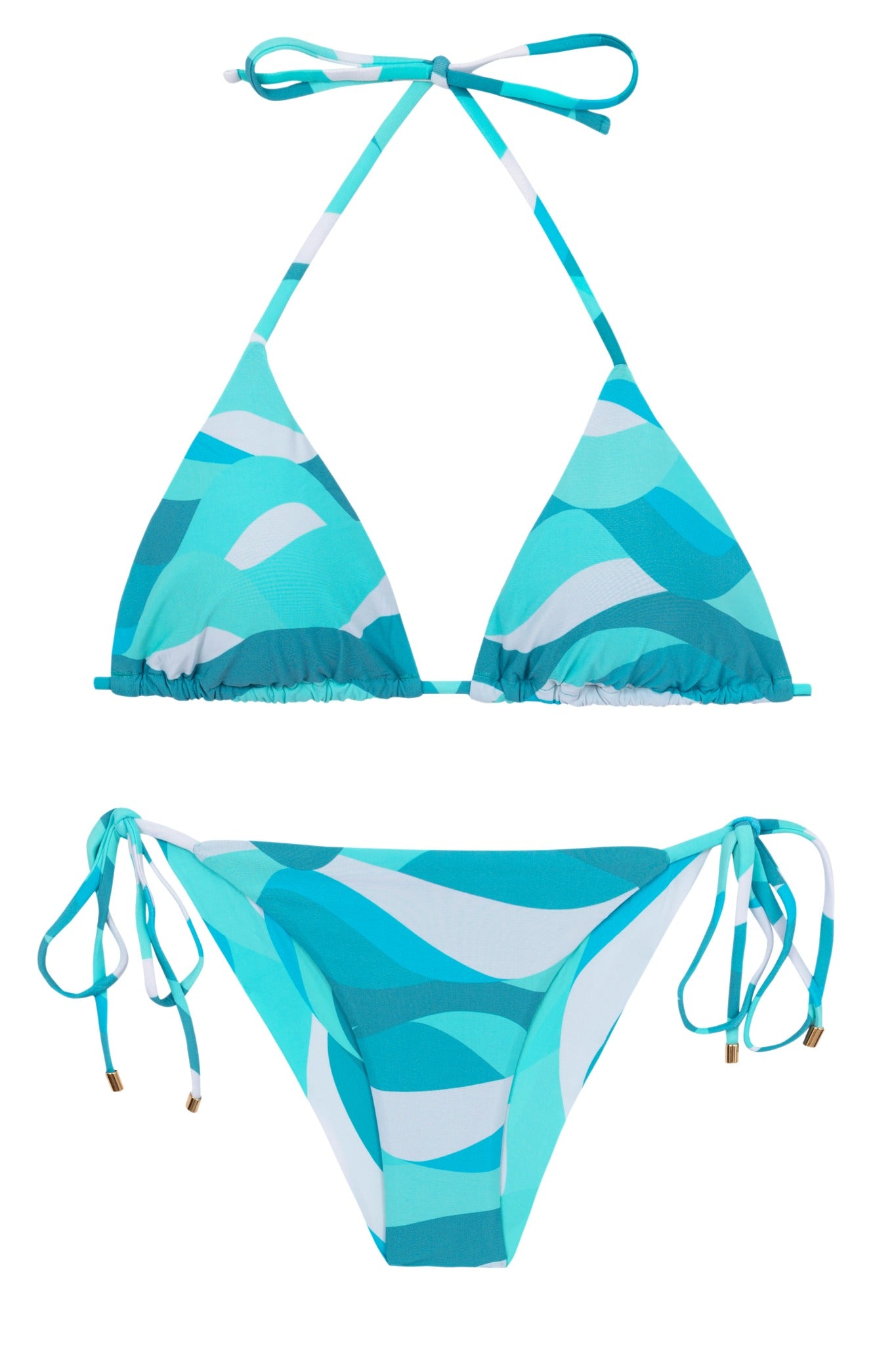 Product Front: Rio De Sol Conjunto Set Mayaguana Tri-Inv Cheeky-Tie