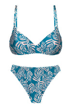 Cargar imagen en el visor de la galería, Product Front: Rio De Sol Conjunto Set Palms-Blue Balconet-Inv Nice
