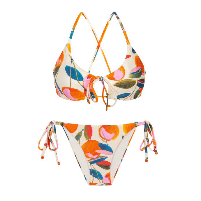Product Front: Rio De Sol Conjunto Set Picnic Tank-Tie Lacinho