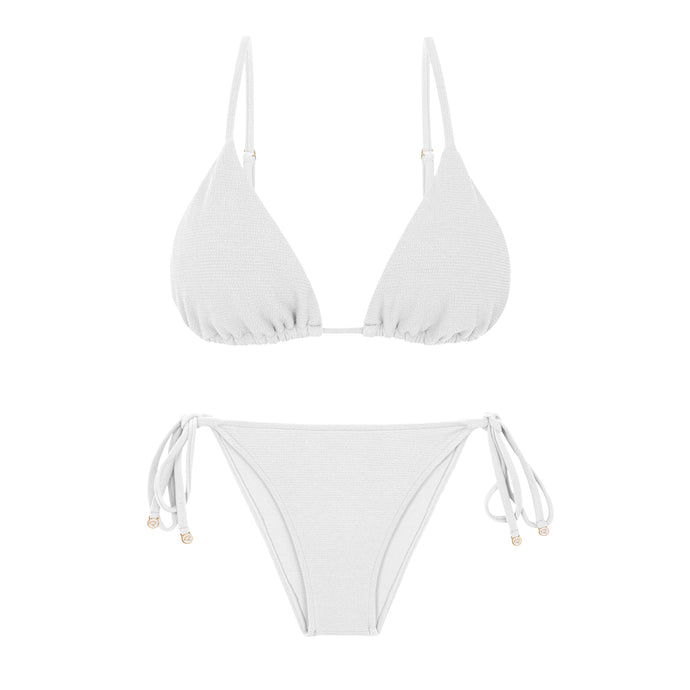 Product Front: Rio De Sol Conjunto Set Sand-White Lia Lacinho