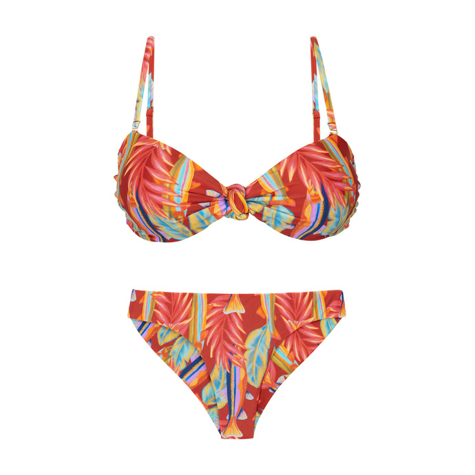 Product Front: Rio De Sol Conjunto Set Sea-Bloom Bandeau-Joy Nice