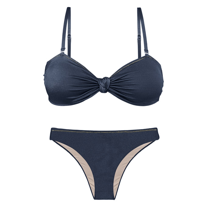 Product Front: Rio De Sol Conjunto Set Shark Bandeau-Joy Essential