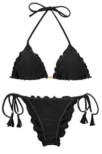 Product Front: Rio De Sol Conjunto Set Shimmer-Black Frufru