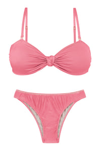 Product Front: Rio De Sol Conjunto Set Shimmer-Confetti Bandeau-Joy Essential