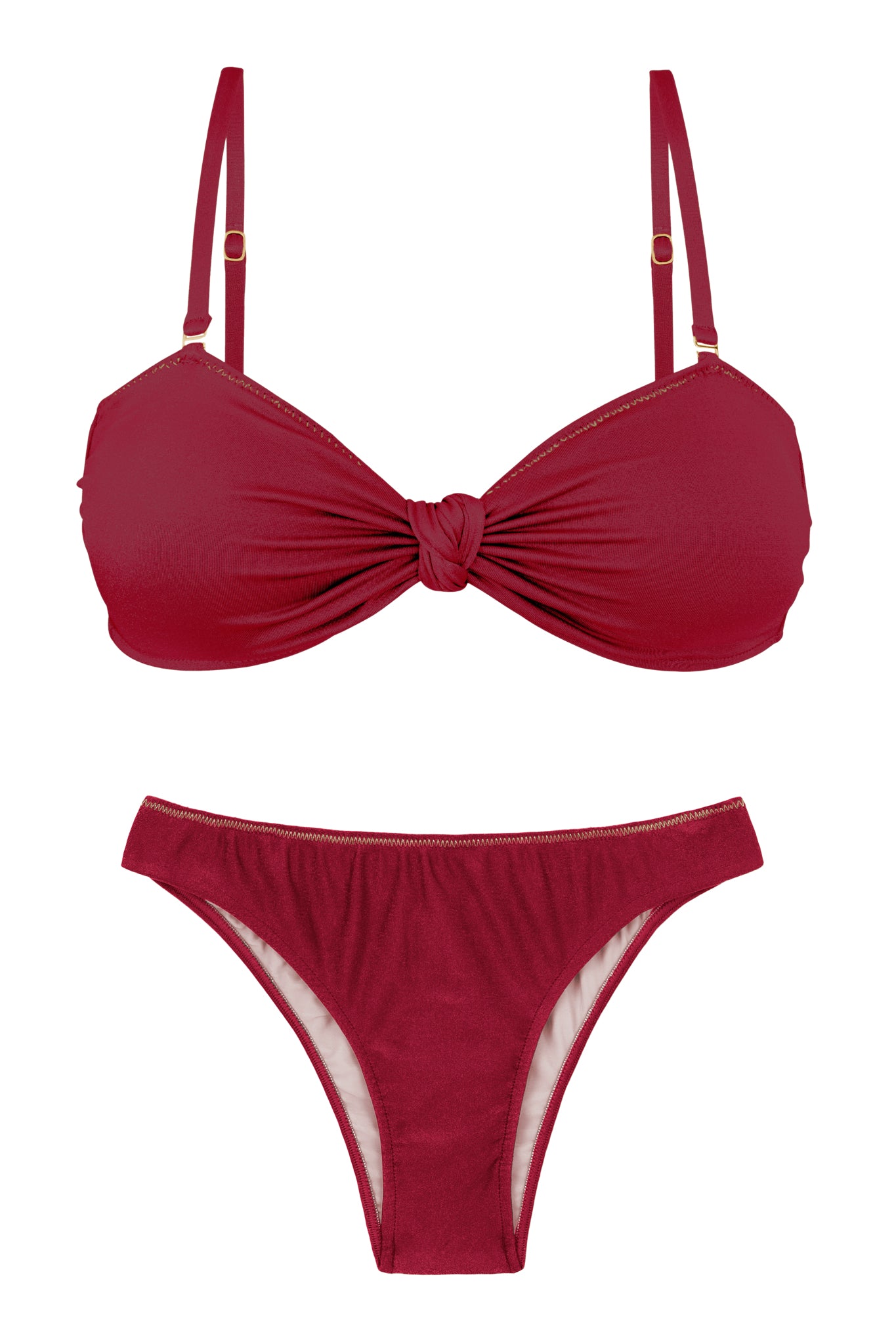 Product Front: Rio De Sol Conjunto Set Shimmer-Divino Bandeau-Joy Essential