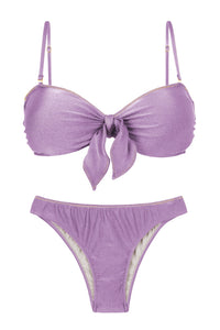 Product Front: Rio De Sol Conjunto Set Shimmer-Harmonia Bandeau-Knot Essential