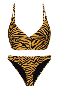 Product Front: Rio De Sol Conjunto Set Wild-Orange Tri-Tank Comfy