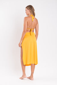 Model Back: Rio De Sol Falda De Playa Solar Long-Skirt-Knot