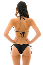 Cargar imagen en el visor de la galería, Model Back: Rio De Sol Sostén Top Ambra Preto Eva
