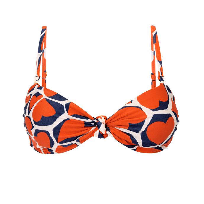 Product Front: Rio De Sol Sostén Top Amore-Red Bandeau-Joy