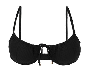 Product Front: Rio De Sol Sostén Top Dots-Black Balconet-Tie