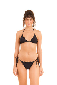 Model Front: Rio De Sol Sostén Top Dots-Black Frufru