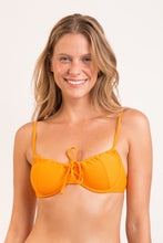 Cargar imagen en el visor de la galería, Gallery: Rio De Sol Sostén Top Dots-Mango Balconet-Tie
