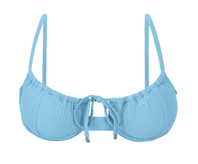 Product Front: Rio De Sol Sostén Top Dots-Sky Balconet-Tie