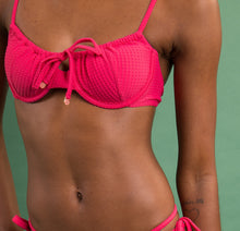 Cargar imagen en el visor de la galería, Image 09: Rio De Sol Sostén Top Dots-Virtual-Pink Balconet-Tie
