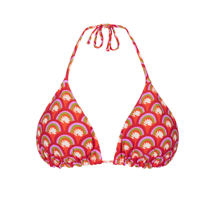 Product Front: Rio De Sol Sostén Top Floral-Scales Tri-Inv