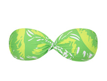 Cargar imagen en el visor de la galería, Product Front: Rio De Sol Sostén Top Green-Palms Twist
