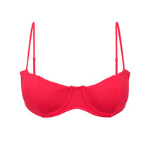 Cargar imagen en el visor de la galería, Product Front: Rio De Sol Sostén Top Hibiscus Coral
