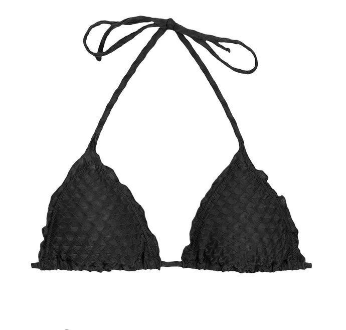Product Front: Rio De Sol Sostén Top Kiwanda Preto Frufru