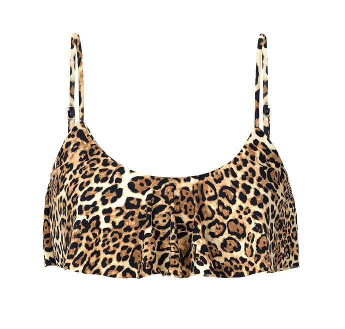 Product Front: Rio De Sol Sostén Top Leopardo Babado
