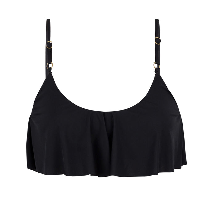 Product Front: Rio De Sol Sostén Top Leopardo Black Babado