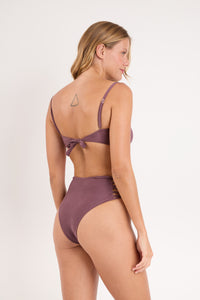 Model Back: Rio De Sol Sostén Top Malibu-Ebano Bandeau-Iris