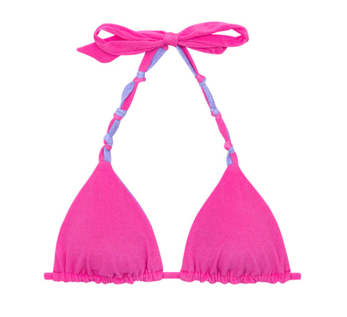 Product Front: Rio De Sol Sostén Top Malibu-Rosa Tri-Rev