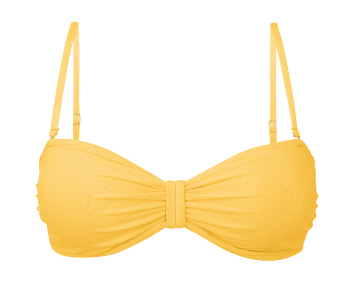 Product Front: Rio De Sol Sostén Top Malibu-Yellow Bandeau-Duo