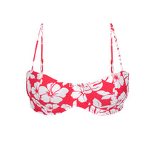 Cargar imagen en el visor de la galería, Product Front: Rio De Sol Sostén Top Pua-Hibiscus Coral
