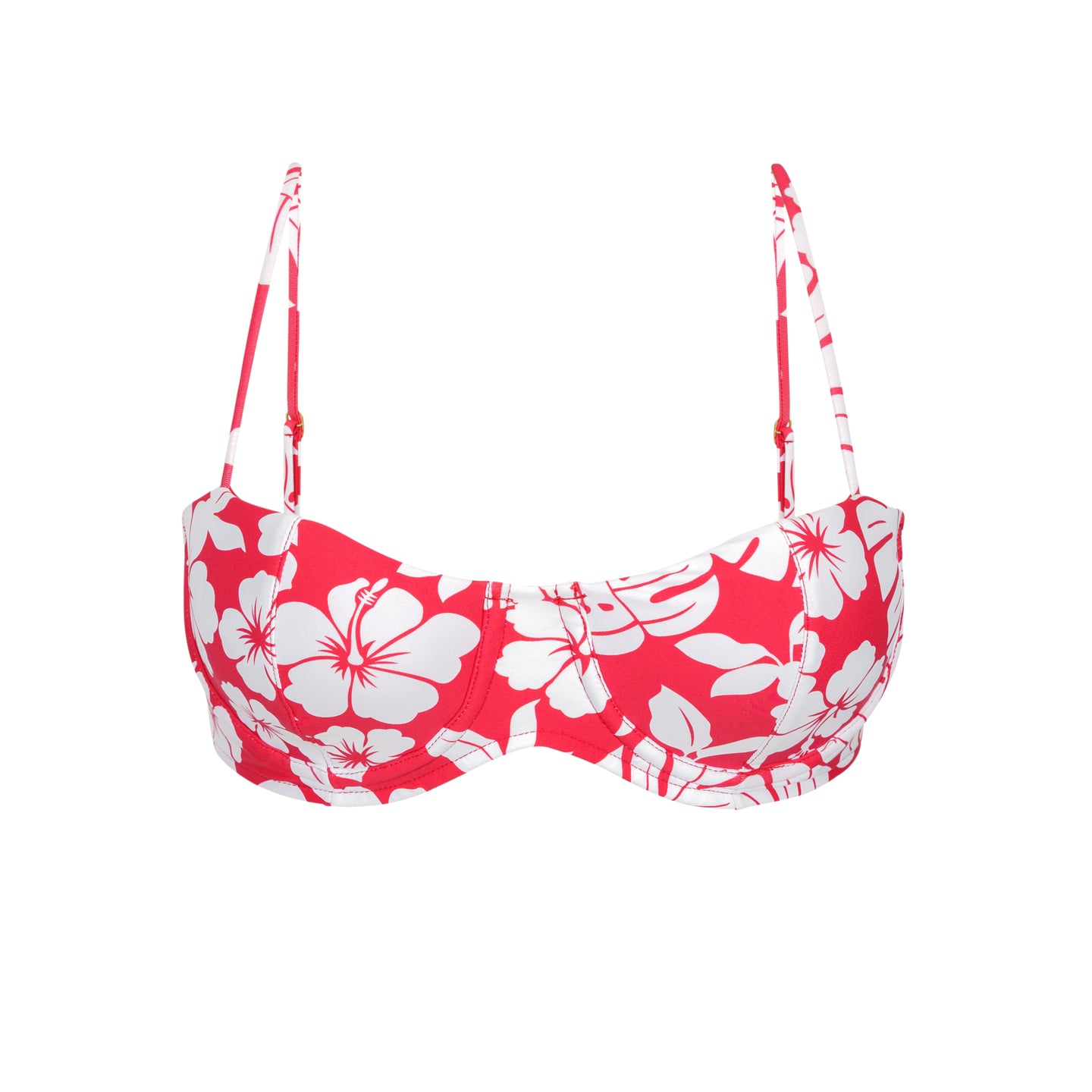 Product Front: Rio De Sol Sostén Top Pua-Hibiscus Coral