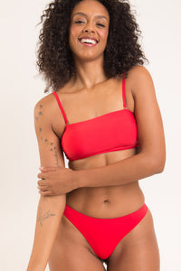 Image 09: Rio De Sol Sostén Top Rouge Bandeau-Reto