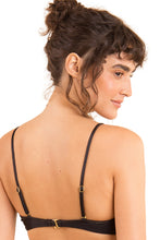 Cargar imagen en el visor de la galería, Image 07: Rio De Sol Sostén Top Shimmer-Black Bandeau-Joy
