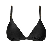 Cargar imagen en el visor de la galería, Product Front: Rio De Sol Sostén Top Shimmer-Black Tri-Fixo
