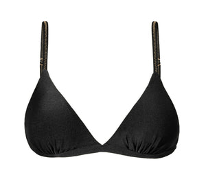 Product Front: Rio De Sol Sostén Top Shimmer-Black Tri-Fixo