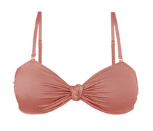 Cargar imagen en el visor de la galería, Product Front: Rio De Sol Sostén Top Shimmer-Copper Bandeau-Joy
