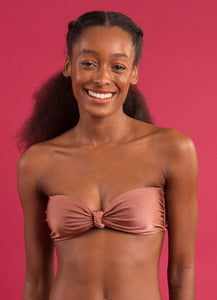 Image 08: Rio De Sol Sostén Top Shimmer-Copper Bandeau-Joy