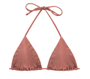 Product Front: Rio De Sol Sostén Top Shimmer-Copper Tri-Inv