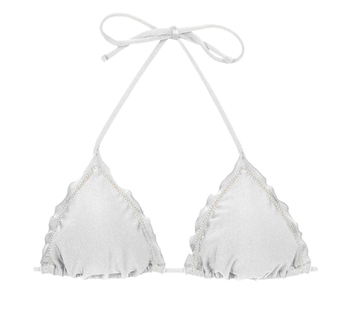 Product Front: Rio De Sol Sostén Top Shimmer-White Frufru