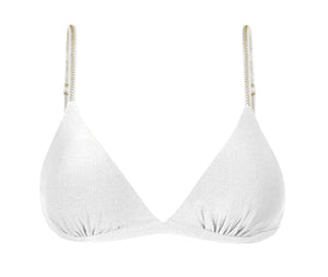 Product Front: Rio De Sol Sostén Top Shimmer-White Tri-Fixo