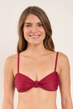 Cargar imagen en el visor de la galería, Gallery: Rio De Sol Sostén Top Touch-Carmim Bandeau-Joy
